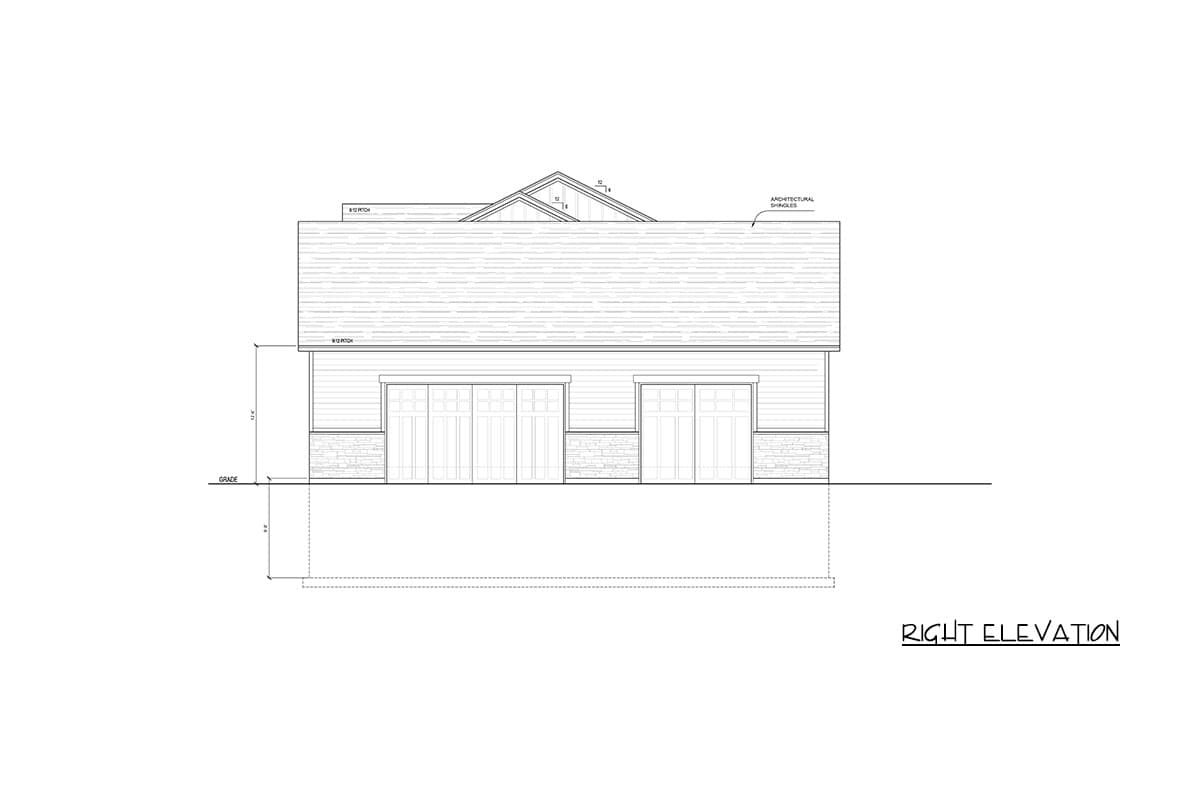 Plan 849110PGE: Farmhouse House Plan with Three Bedrooms and Three-Car Garage - Image #6 - Farmhouse, New American, Traditional