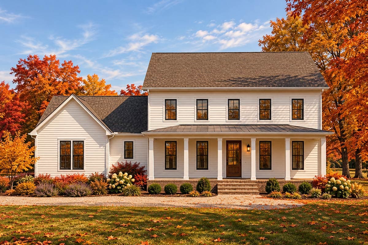 Plan 930002TLR: Three Bedroom Traditional Farmhouse House Plan with Inviting Front Porch - Image #2 - Colonial, Country, Farmhouse, Traditional