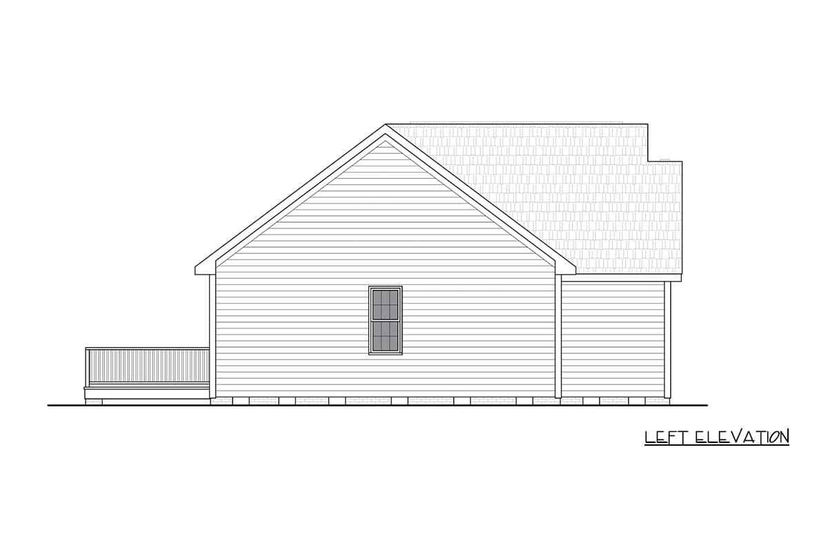 Plan 25964GE: Traditional Ranch House Plan with Three Bedrooms and One Car Garage - Image #4 - Ranch, Traditional