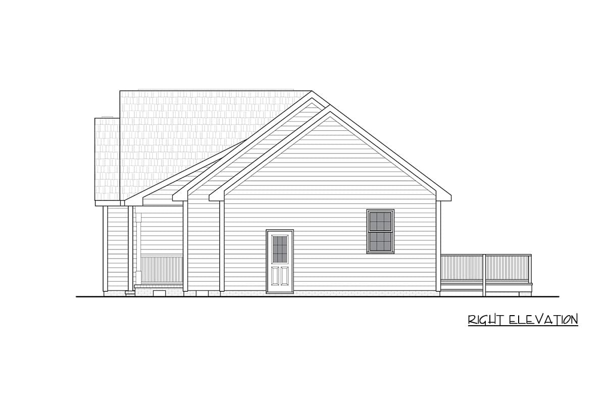 Plan 25964GE: Traditional Ranch House Plan with Three Bedrooms and One Car Garage - Image #6 - Ranch, Traditional