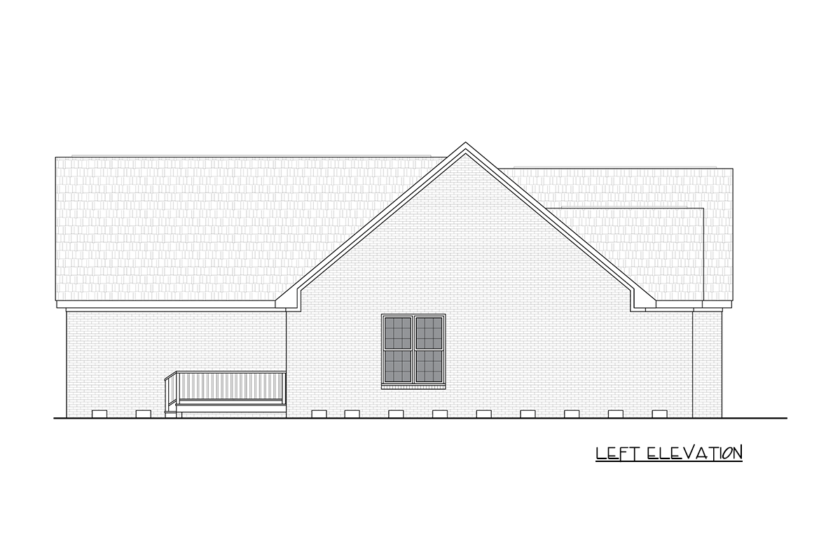 Plan 25965GE: Three Bedroom Ranch House Plan with Classic Brick Exterior - Image #4 - Ranch, Traditional