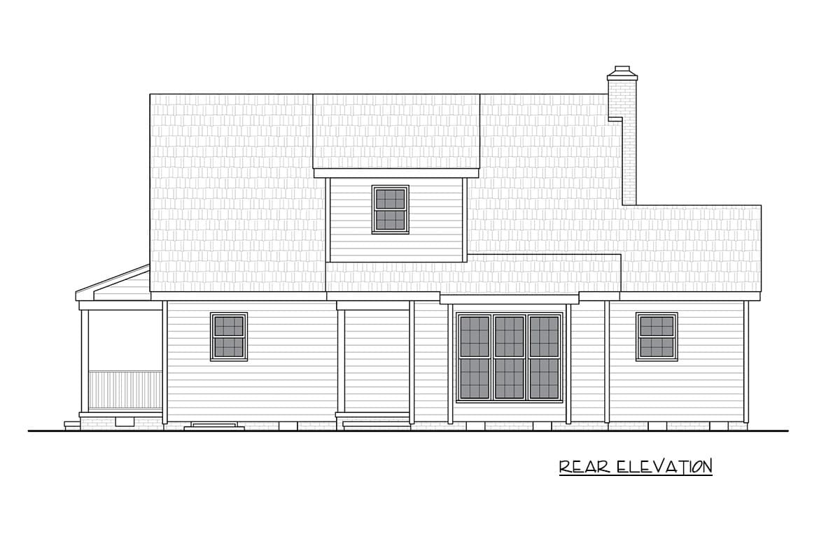 Plan 25966GE: Southern Traditional House Plan with Three Bedrooms and Expansive Wraparound Porch - Image #6 - Farmhouse, Southern, Traditional