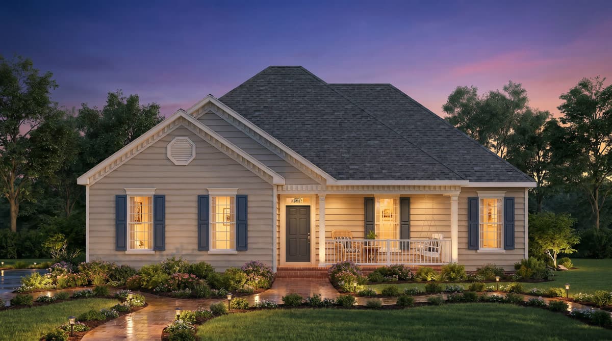 Plan 25968GE: Craftsman Ranch House Plan with Three Bedrooms and Front Porch - Image #3 - Craftsman, Ranch, Traditional