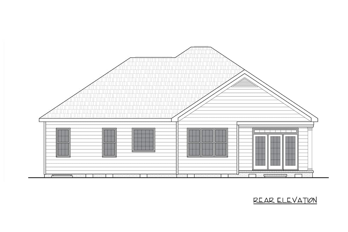 Plan 25968GE: Craftsman Ranch House Plan with Three Bedrooms and Front Porch - Image #5 - Craftsman, Ranch, Traditional