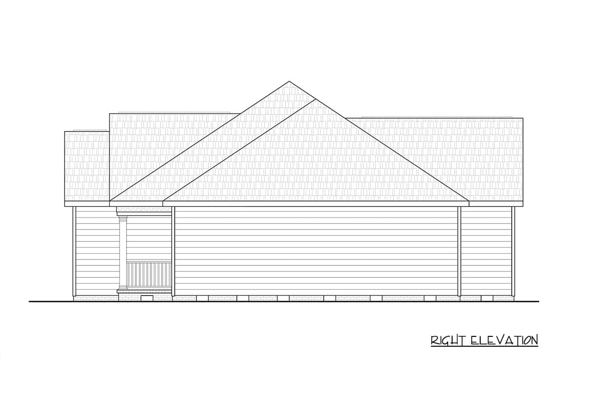 Plan 25968GE: Craftsman Ranch House Plan with Three Bedrooms and Front Porch - Image #6 - Craftsman, Ranch, Traditional