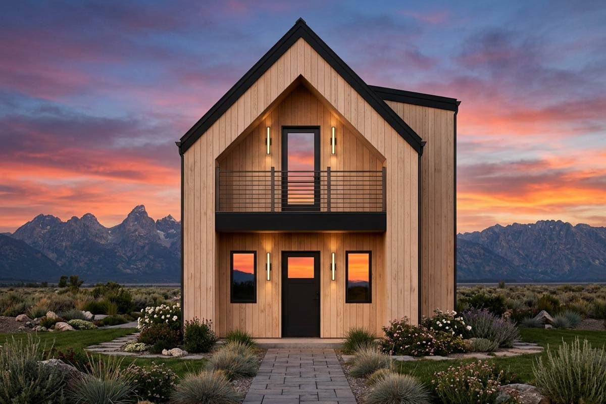 Plan 818210JSS: Compact Modern Scandinavian House Plan with