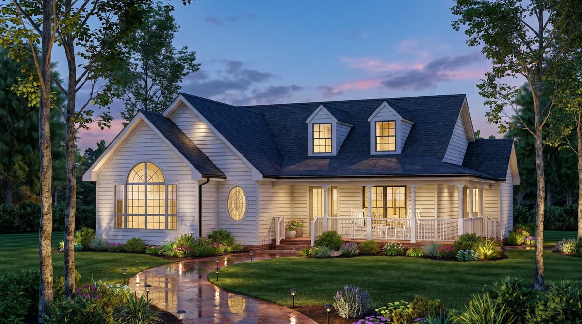 Plan 25970GE: Charming Farmhouse House Plan with Three Bedrooms and Wraparound Front Porch - Image #4 - Farmhouse, Southern, Traditional