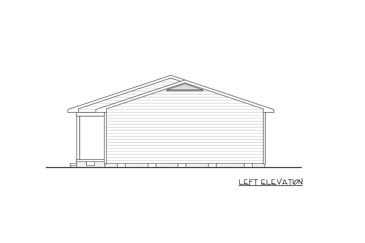 Plan 25973GE: Charming Three Bedroom Ranch House Plan with Classic Brick Exterior - Image #4 - Ranch, Traditional