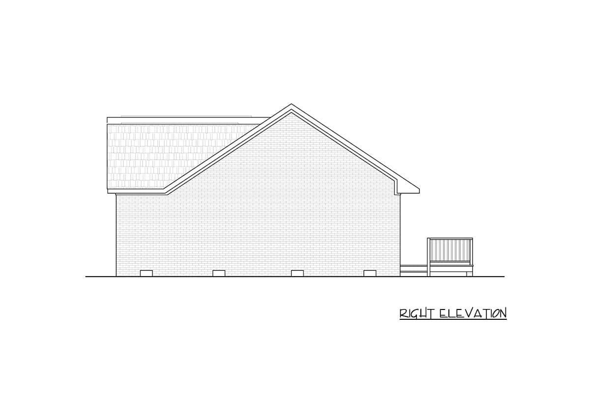 Plan 25974GE: Traditional Three Bedroom Ranch House Plan with Inviting Front Porch - Image #6 - Ranch, Traditional