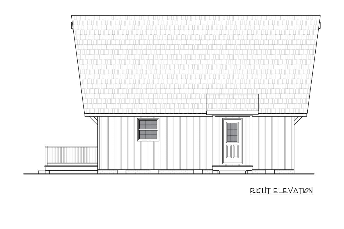 Plan 25976GE: Cottage Cabin House Plan with Three Bedrooms - Image #6 - Cabin, Cottage, Mountain, Vacation