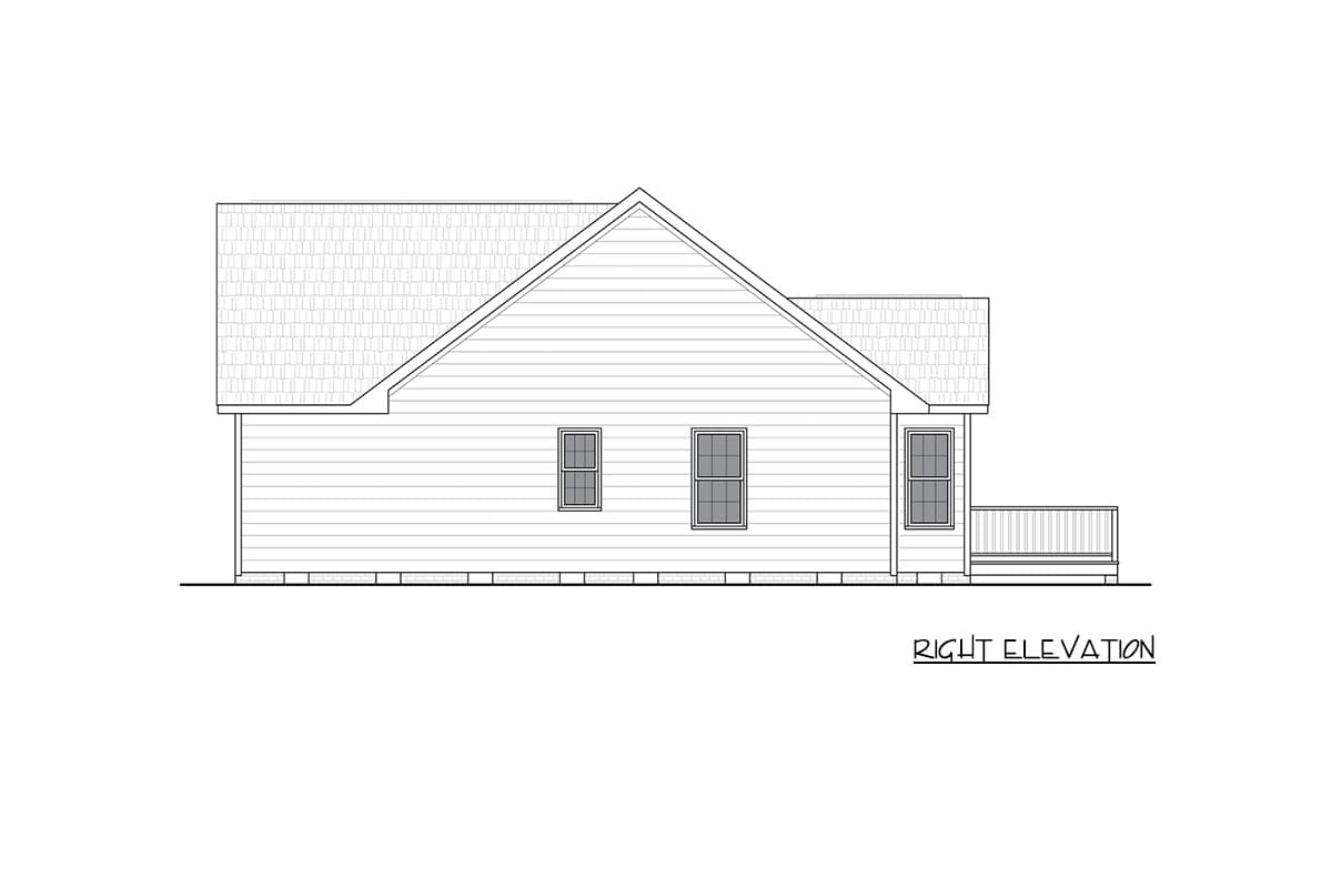 Plan 25977GE: Traditional Ranch House Plan with Three Bedrooms and Attached Garage - Image #7 - Ranch, Traditional