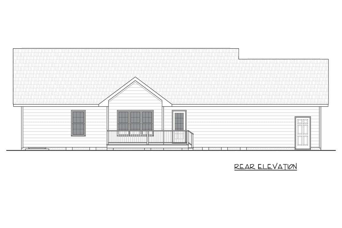 Plan 25977GE: Traditional Ranch House Plan with Three Bedrooms and Attached Garage - Image #6 - Ranch, Traditional
