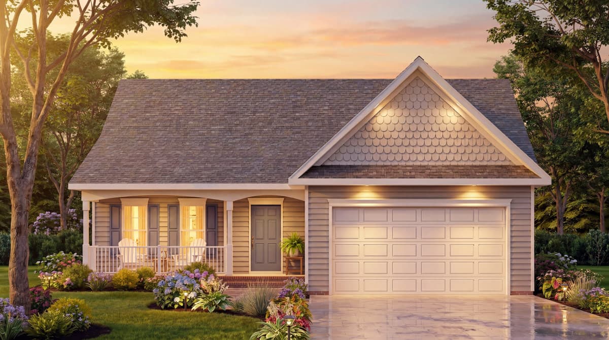 Plan 25980GE: Cottage House Plan with Three Bedrooms and Closed Floor Plan - Image #2 - Cottage, Traditional