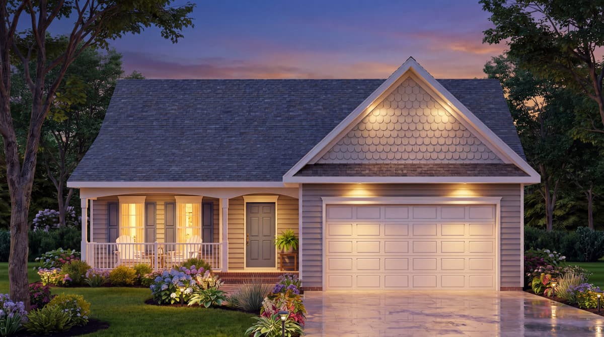 Plan 25980GE: Cottage House Plan with Three Bedrooms and Closed Floor Plan - Image #3 - Cottage, Traditional