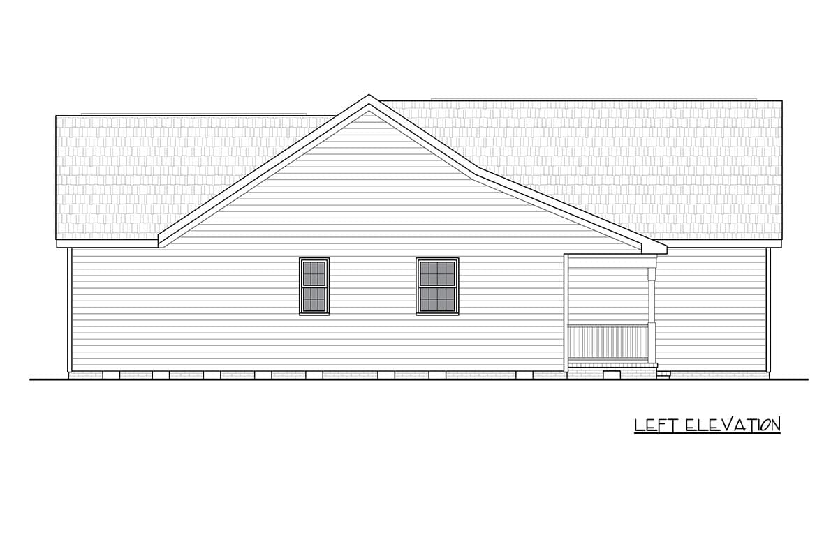 Plan 25980GE: Cottage House Plan with Three Bedrooms and Closed Floor Plan - Image #4 - Cottage, Traditional