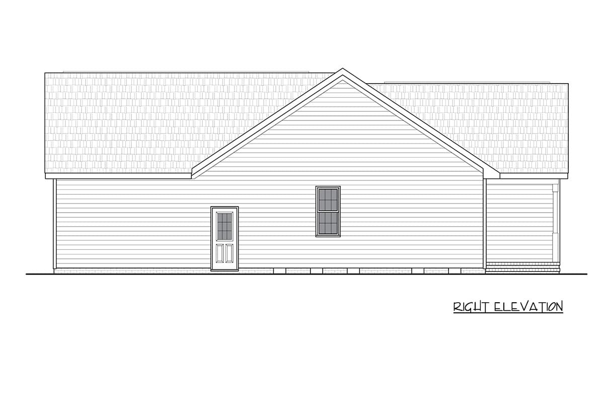 Plan 25980GE: Cottage House Plan with Three Bedrooms and Closed Floor Plan - Image #6 - Cottage, Traditional