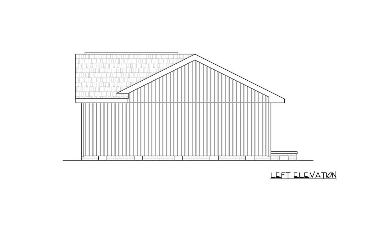 Plan 25981GE: Three-Bedroom Ranch House Plan with Attached One-Car Garage - Image #4 - Ranch, Traditional