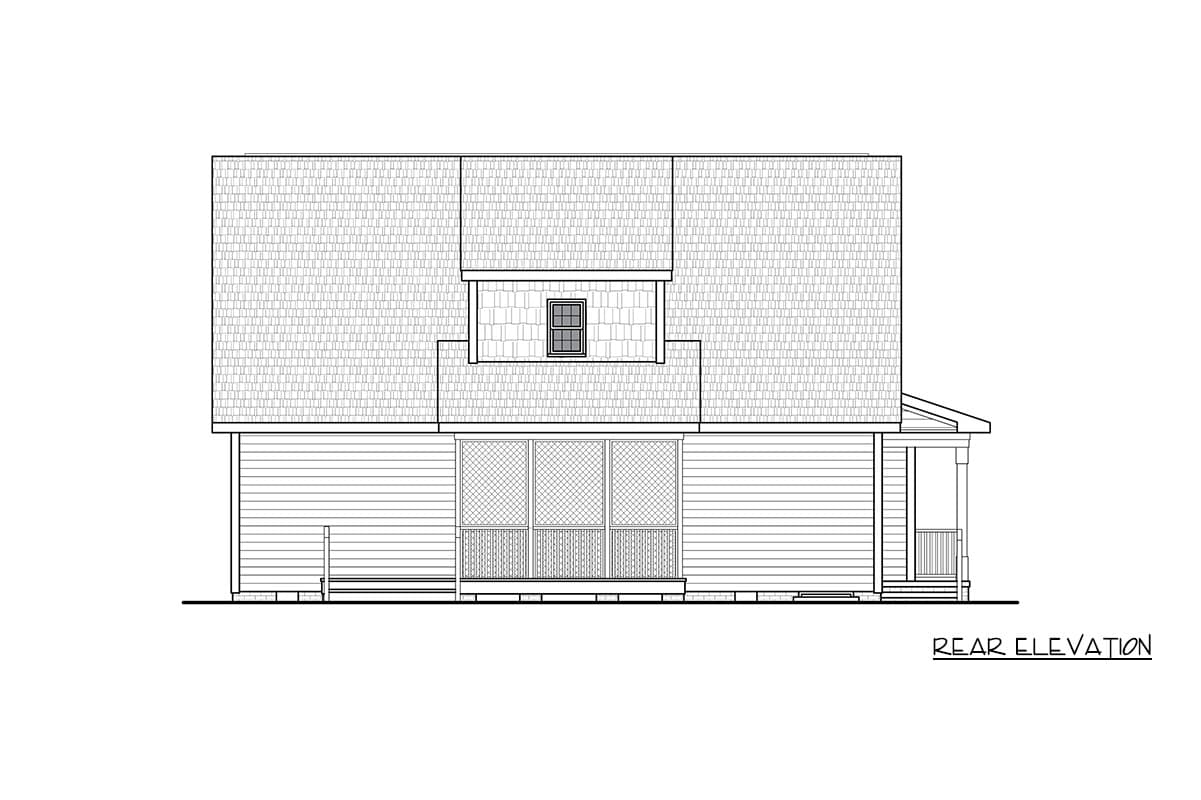 Plan 25984GE: 3-Bedroom Farmhouse Plan with First Floor Primary Suite and Optionally Finished Bonus Room - Image #5 - Craftsman, Farmhouse