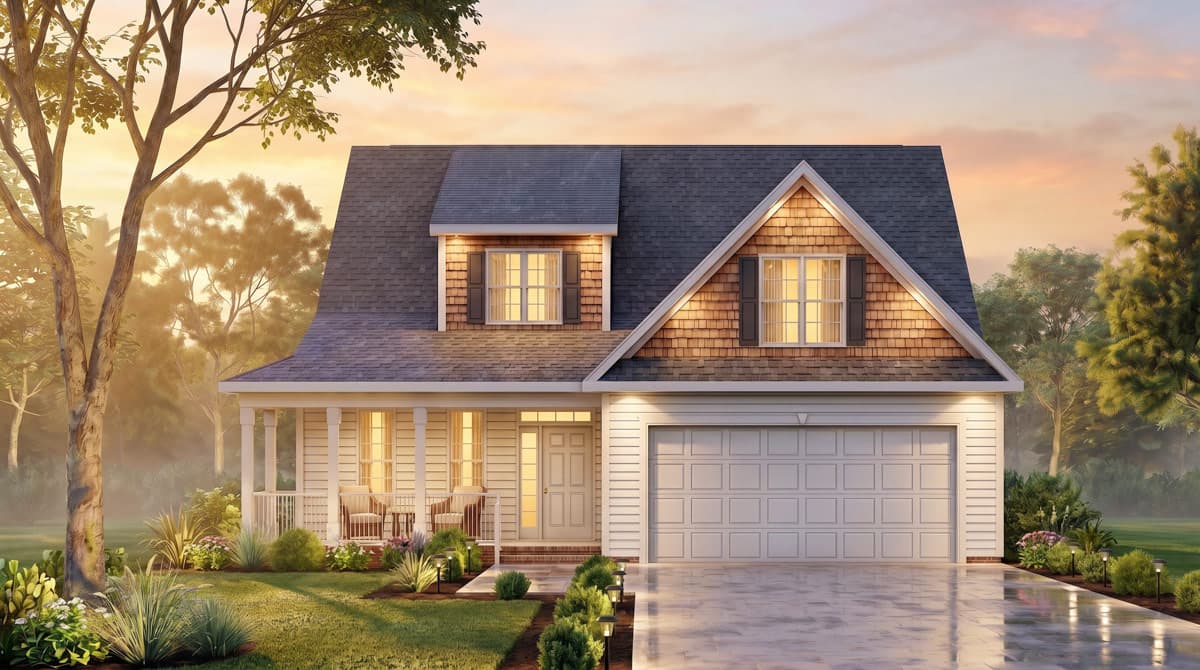 Plan 25984GE: 3-Bedroom Farmhouse Plan with First Floor Primary Suite and Optionally Finished Bonus Room - Image #2 - Craftsman, Farmhouse