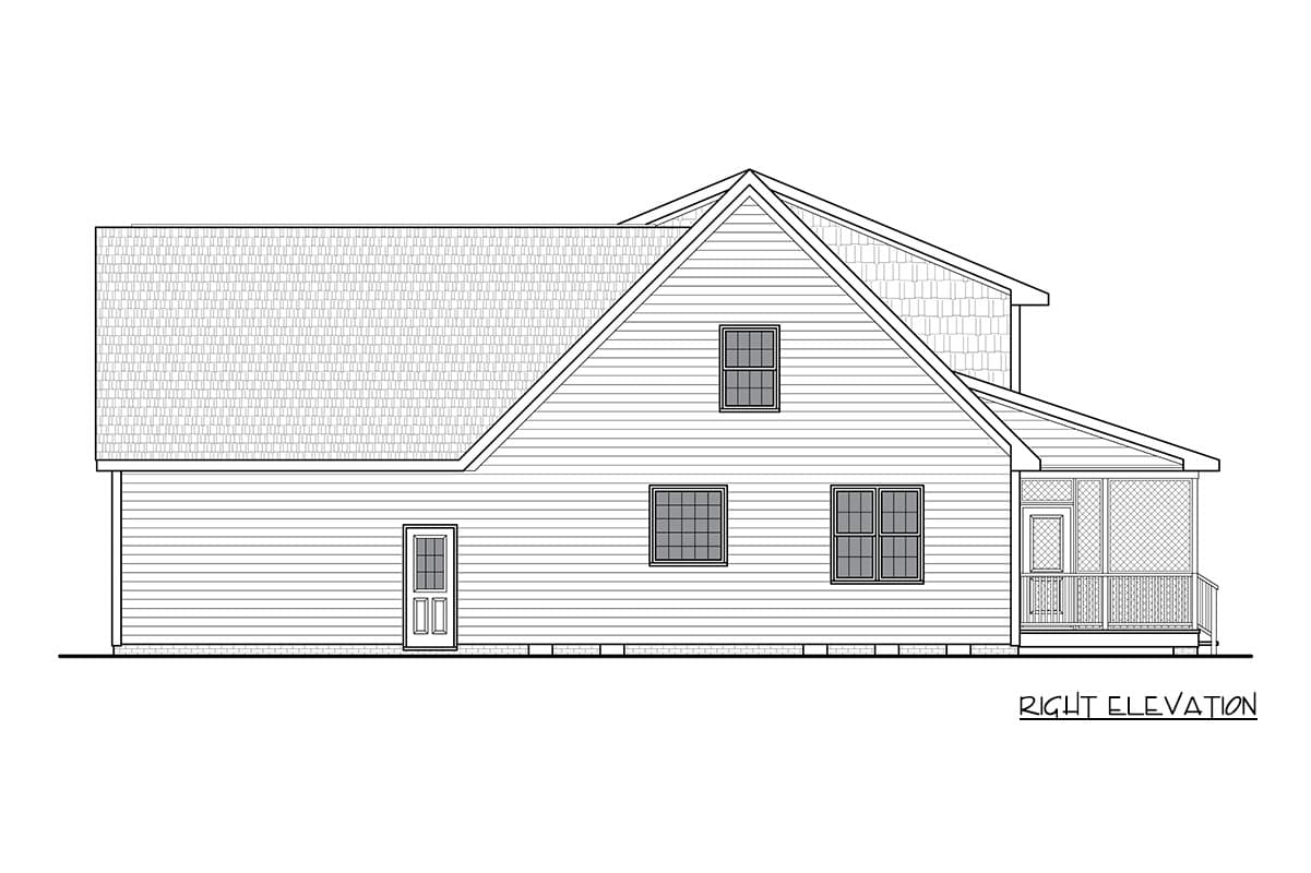 Plan 25984GE: 3-Bedroom Farmhouse Plan with First Floor Primary Suite and Optionally Finished Bonus Room - Image #4 - Craftsman, Farmhouse