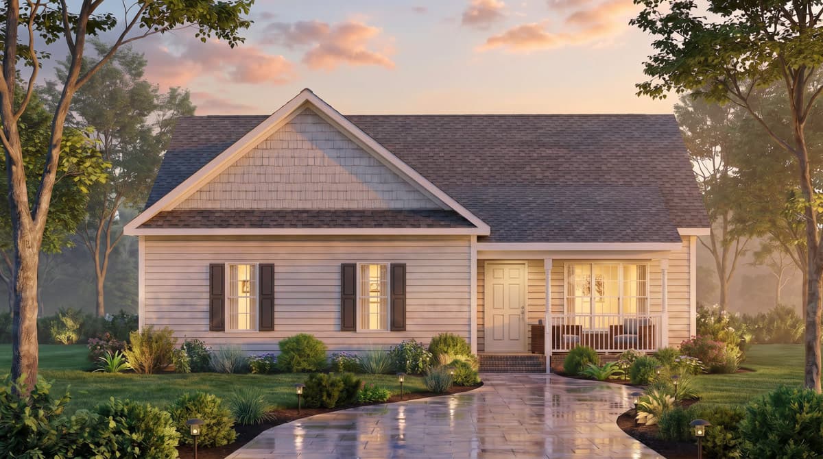 Plan 25985GE: Four Bedroom Ranch House Plan with Classic Traditional Style - Image #2 - Ranch, Traditional