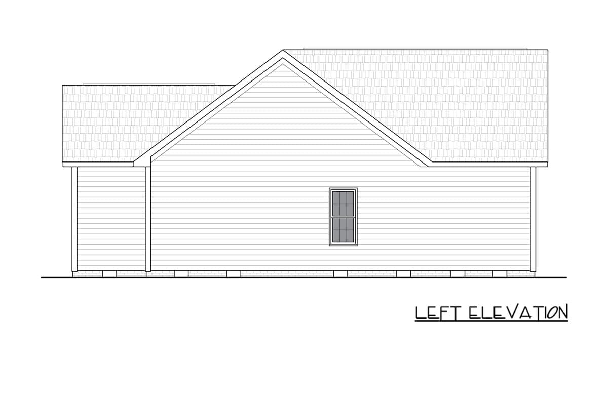 Plan 25985GE: Four Bedroom Ranch House Plan with Classic Traditional Style - Image #4 - Ranch, Traditional