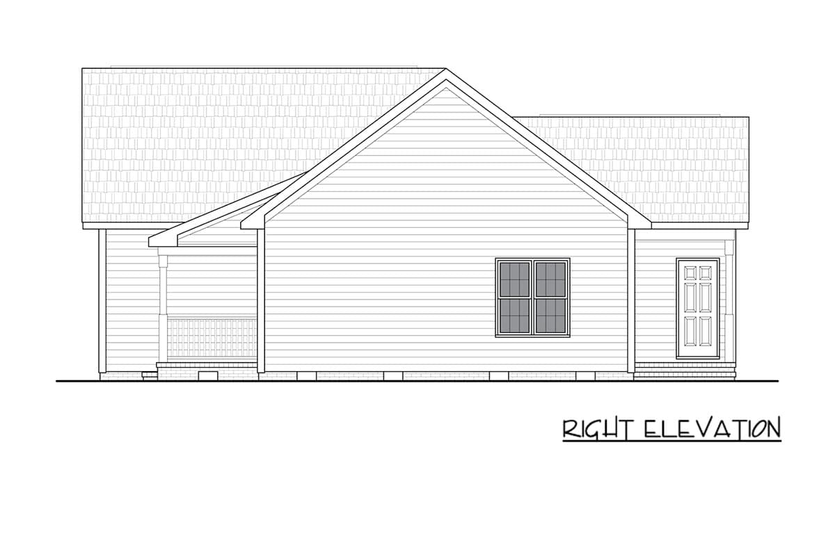 Plan 25985GE: Four Bedroom Ranch House Plan with Classic Traditional Style - Image #6 - Ranch, Traditional