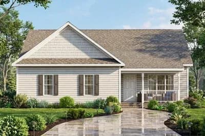 Four Bedroom Ranch House Plan with Classic Traditional Style