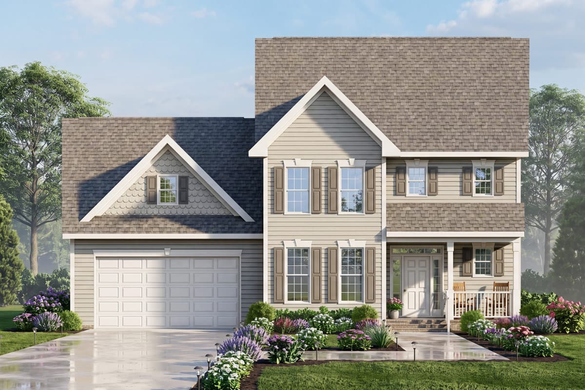 Plan image - 25986GE:Craftsman House Plan Featuring Three Bedrooms and Main Level Master