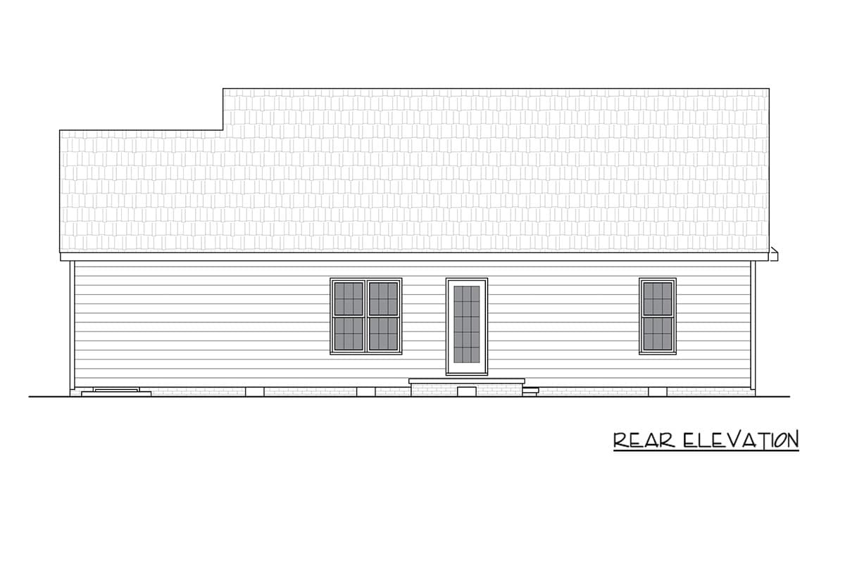 Plan 25988GE: Three-Bedroom Traditional House Plan with Covered Front Porch - Image #6 - Country, Traditional