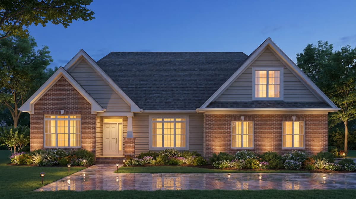Plan 25989GE: Traditional Bungalow House Plan with Three Bedrooms and Attached Garage - Image #2 - Bungalow, Traditional