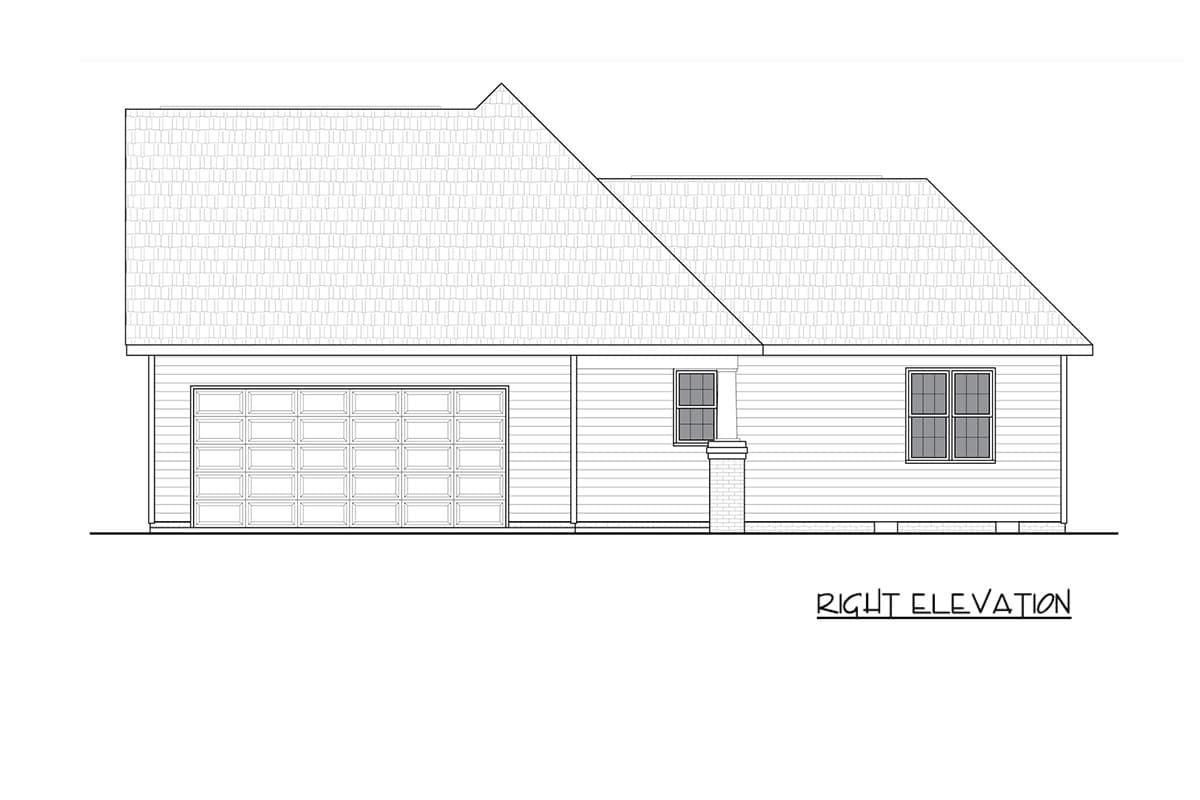 Plan 25989GE: Traditional Bungalow House Plan with Three Bedrooms and Attached Garage - Image #6 - Bungalow, Traditional
