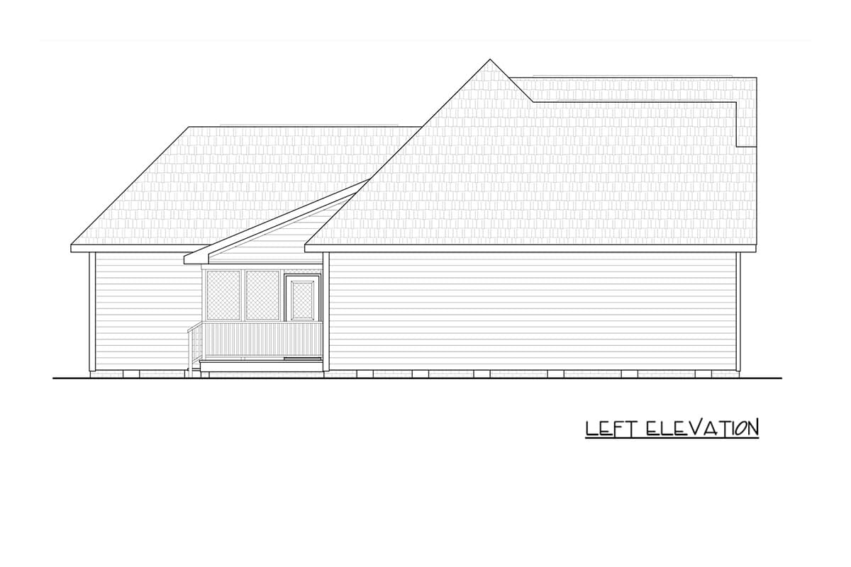 Plan 25989GE: Traditional Bungalow House Plan with Three Bedrooms and Attached Garage - Image #4 - Bungalow, Traditional