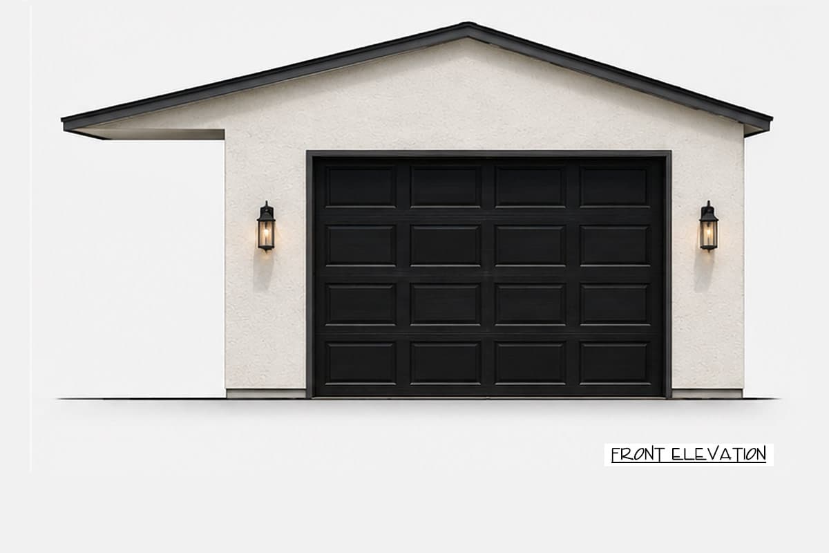 Plan 849111PGE: Traditional Two Car Detached Garage House Plan - Image #2 - Traditional