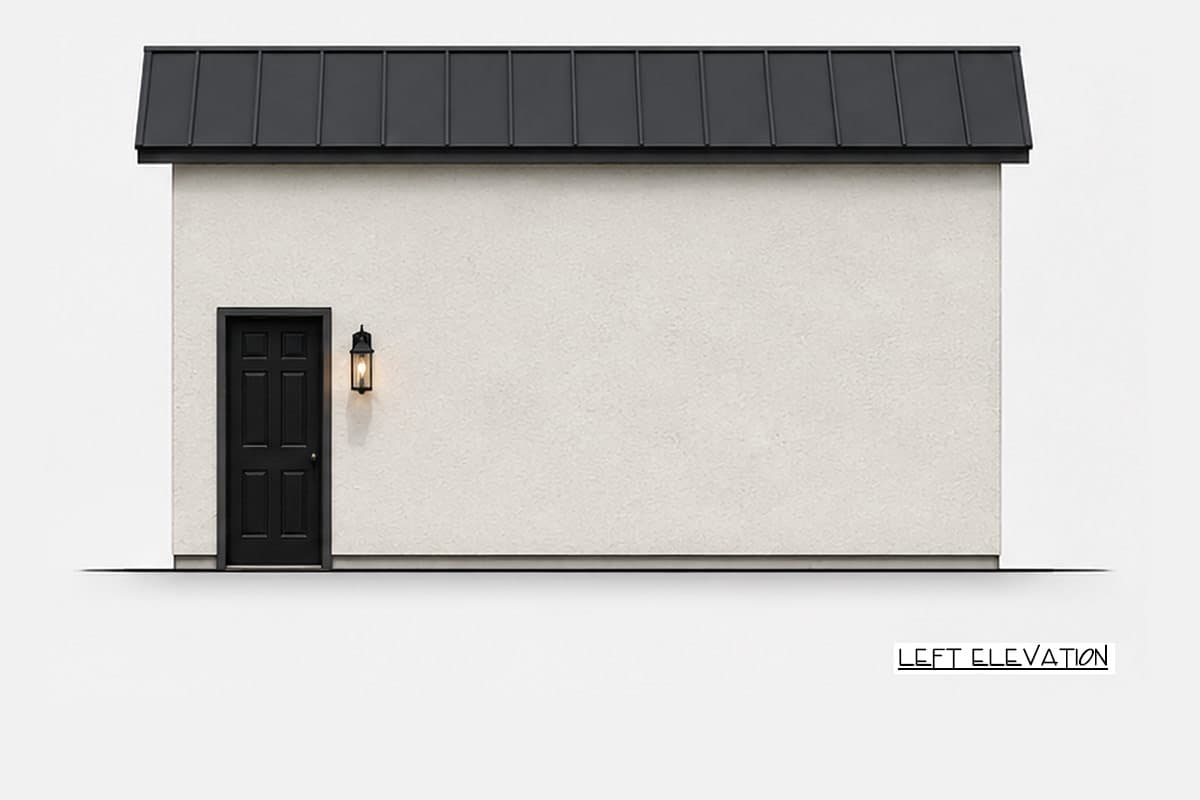 Plan 849111PGE: Traditional Two Car Detached Garage House Plan - Image #3 - Traditional