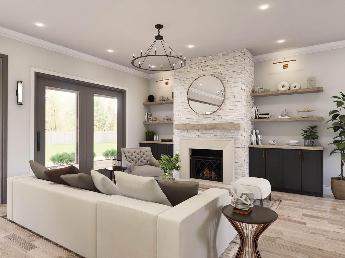 Plan 12344JL: Modern Farmhouse House Plan with 3 Bedrooms and Finished Bonus Roo - Image #12 - Modern Farmhouse, New American
