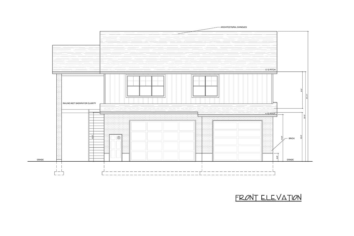 Plan 849112PGE: Spacious Three-Bed ADU Farmhouse House Plan with Three-Car Garage - Image #4 - Farmhouse, Traditional