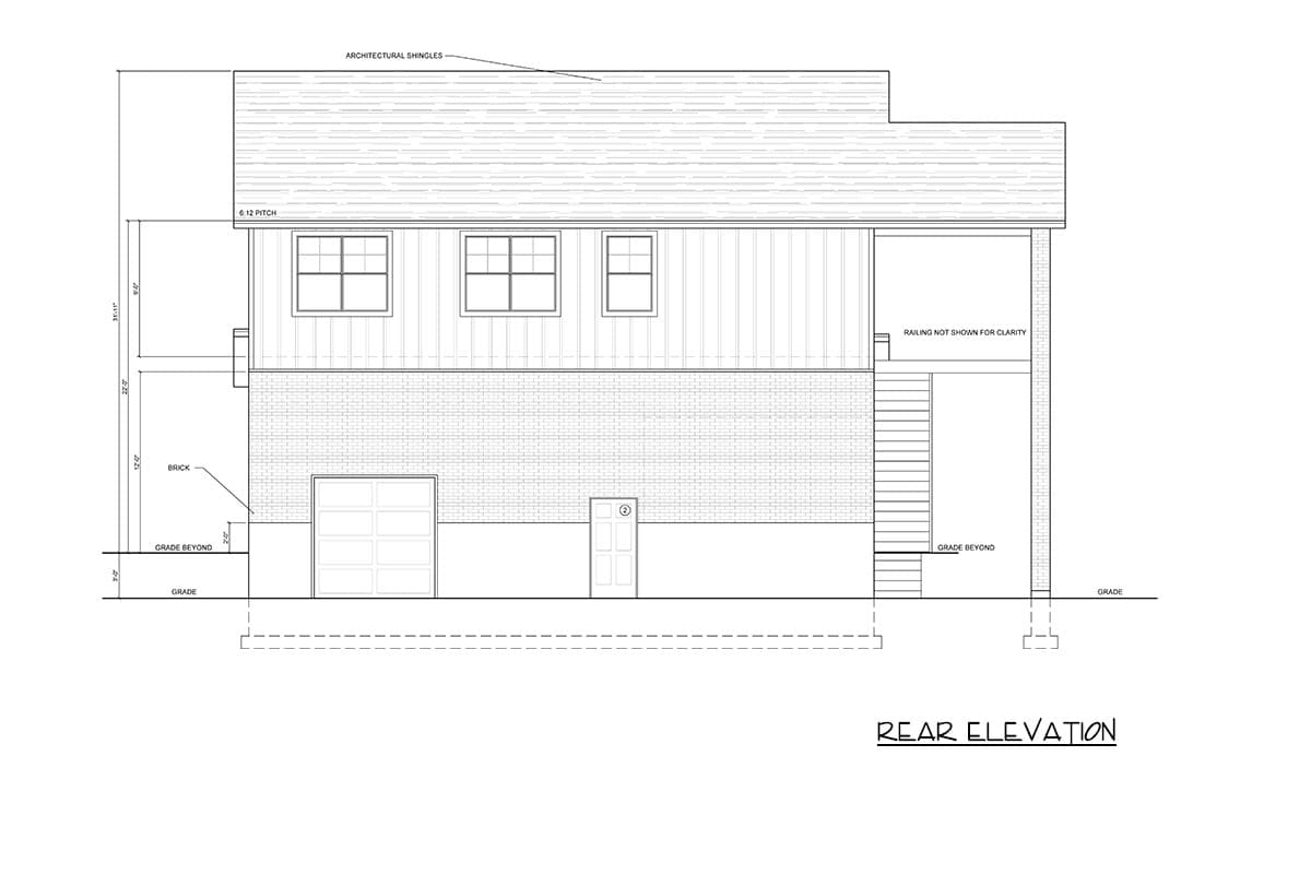 Plan 849112PGE: Spacious Three-Bed ADU Farmhouse House Plan with Three-Car Garage - Image #6 - Farmhouse, Traditional
