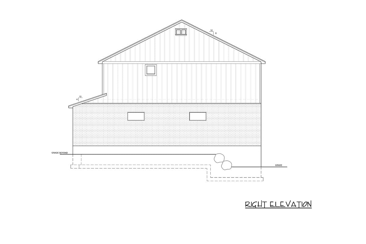 Plan 849112PGE: Spacious Three-Bed ADU Farmhouse House Plan with Three-Car Garage - Image #7 - Farmhouse, Traditional