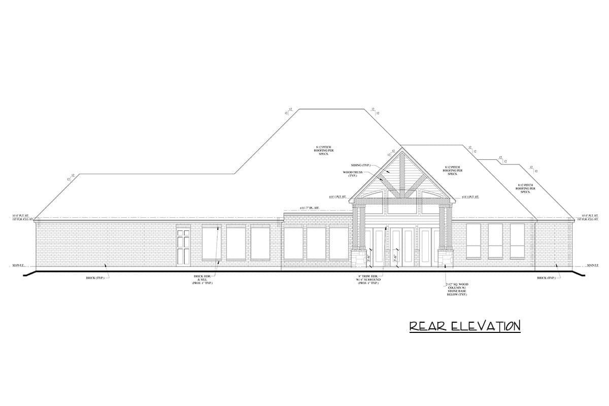 Plan 440047PWL: European House Plan with 4 Bedrooms and 3-Car Garage - Image #4 - Country, European, Southern