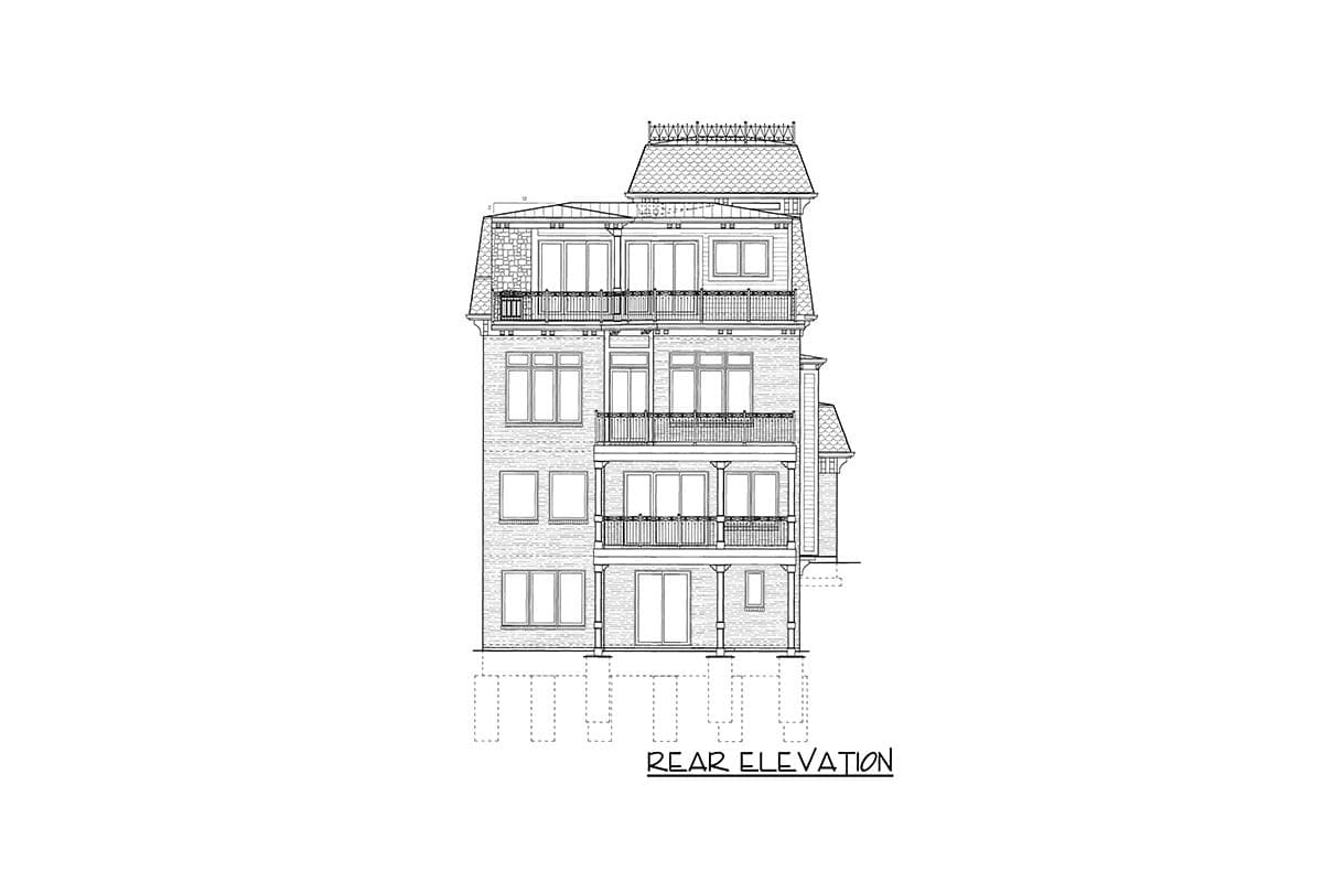 Plan 39144ST: European Retreat with Elevator - Image #13 - European