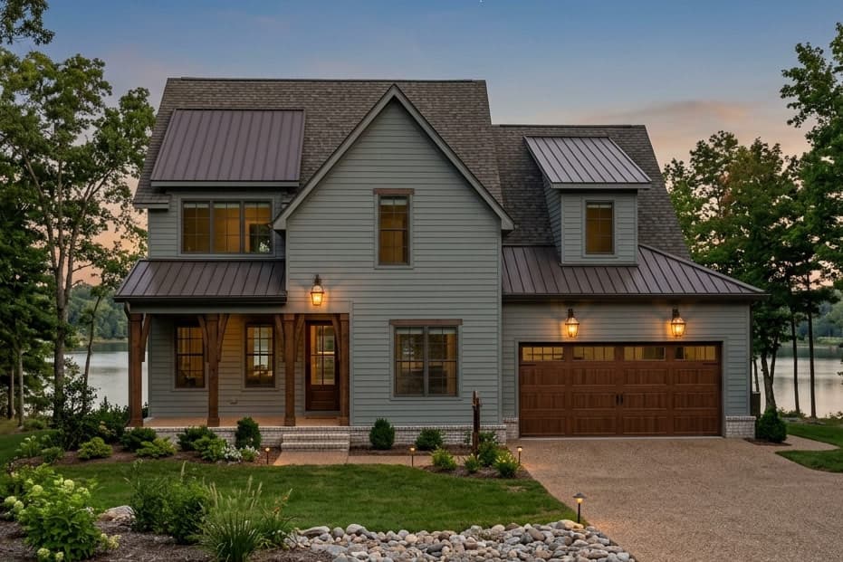 Plan image - 930003TLR:New American Transitional House Plan with 6 Bedrooms and Two-Story Great Room