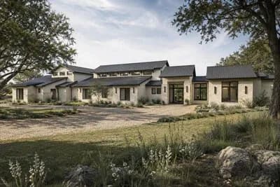 Contemporary Hill Country House Plan with 5 Bedrooms and 4871 Square Feet