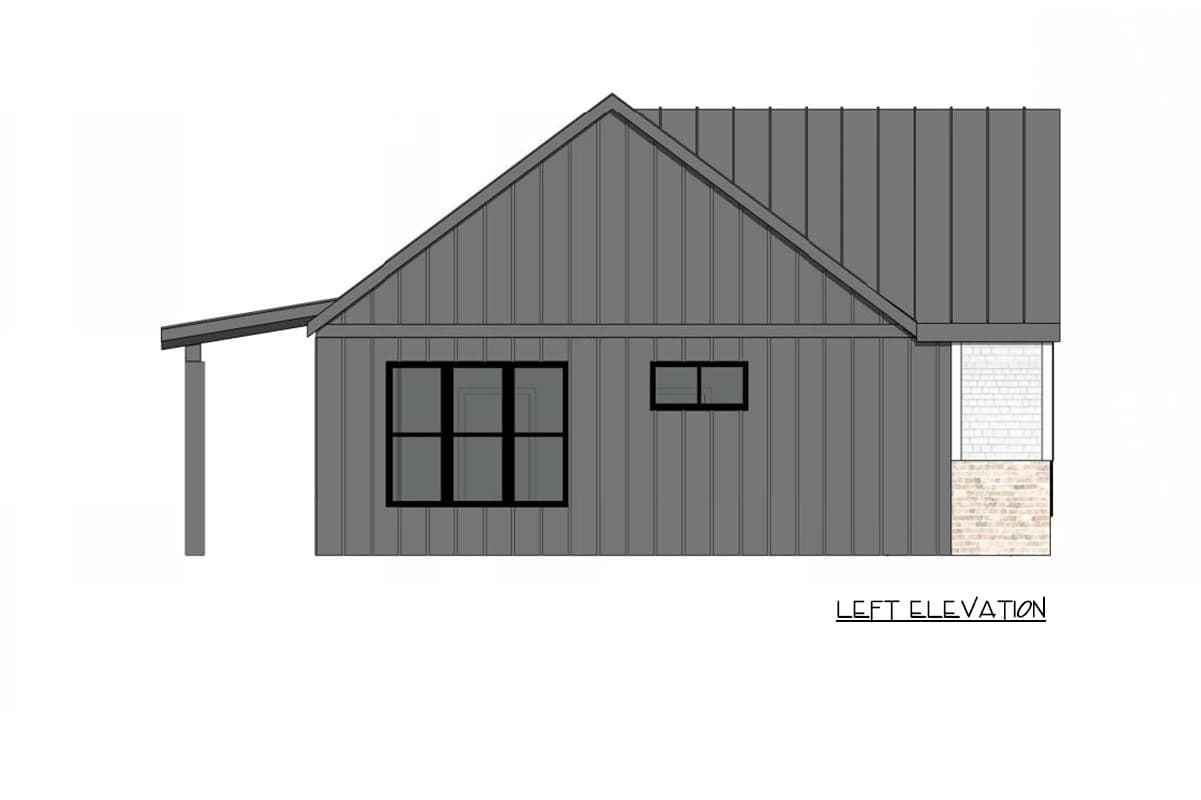 Plan 420199WNT: Cottage House Plan with Two Bedrooms and Vaulted Ceilings - Image #3 - Cottage, Country, Craftsman