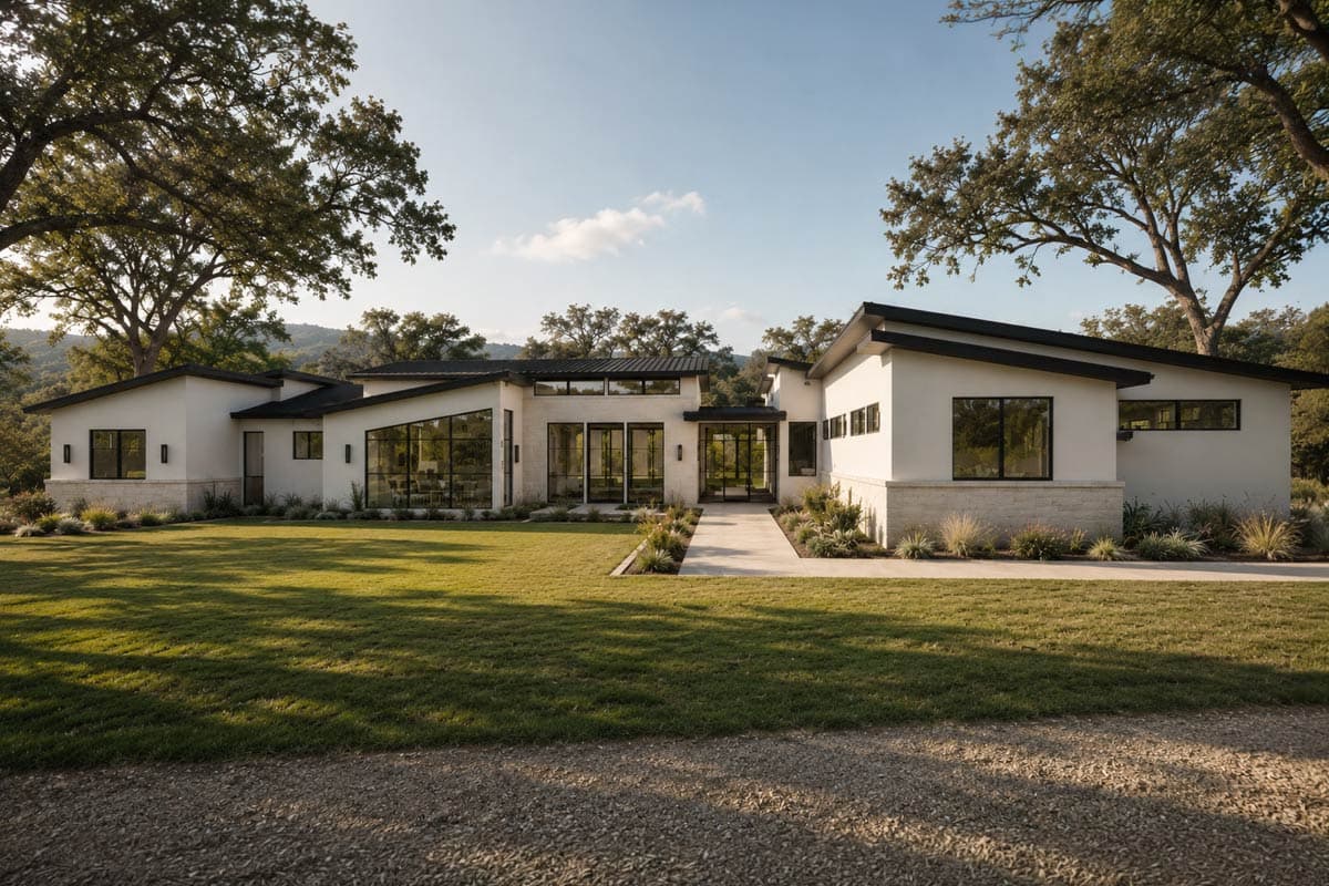 Plan image - 150022HRP:Contemporary Hill Country House Plan with 3 Bedrooms and 3-Car Garage
