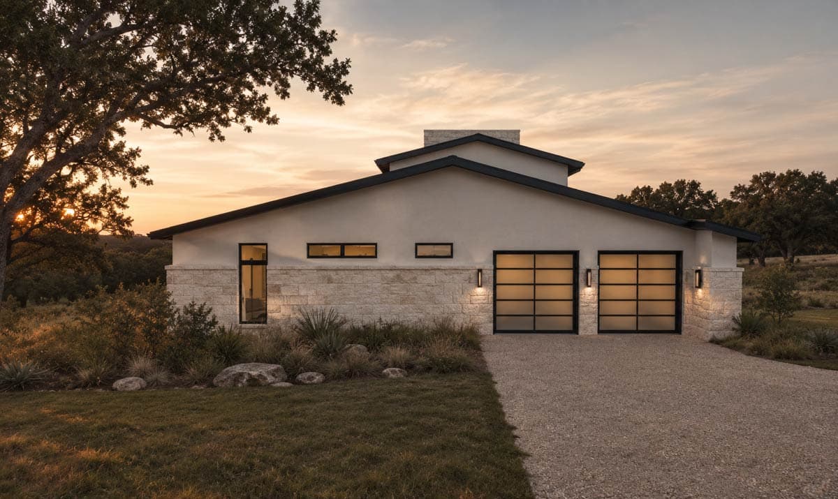 Plan 150023HRP: Contemporary Hill Country House Plan with 3 Bedrooms and Outdoor Kitchen - Image #3 - Contemporary, Hill Country, Mid Century Modern, Modern, Transitional