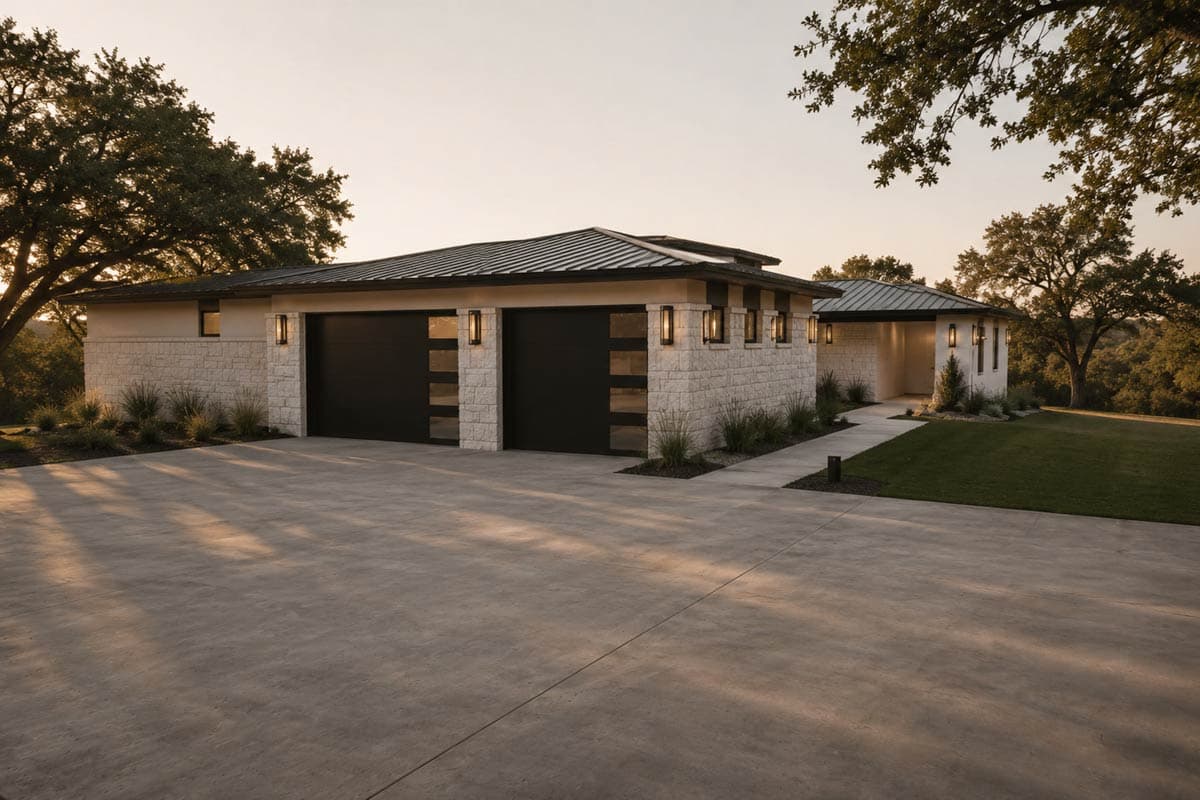 Plan 150026HRP: Modern Hill Country House Plan with Open Living Space and Outdoor Kitchen - Image #3 - Contemporary, Hill Country, Modern, Transitional