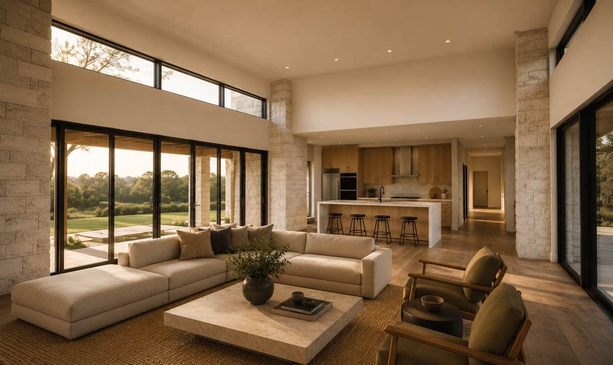 Plan 150026HRP: Modern Hill Country House Plan with Open Living Space and Outdoor Kitchen - Image #8 - Contemporary, Hill Country, Modern, Transitional