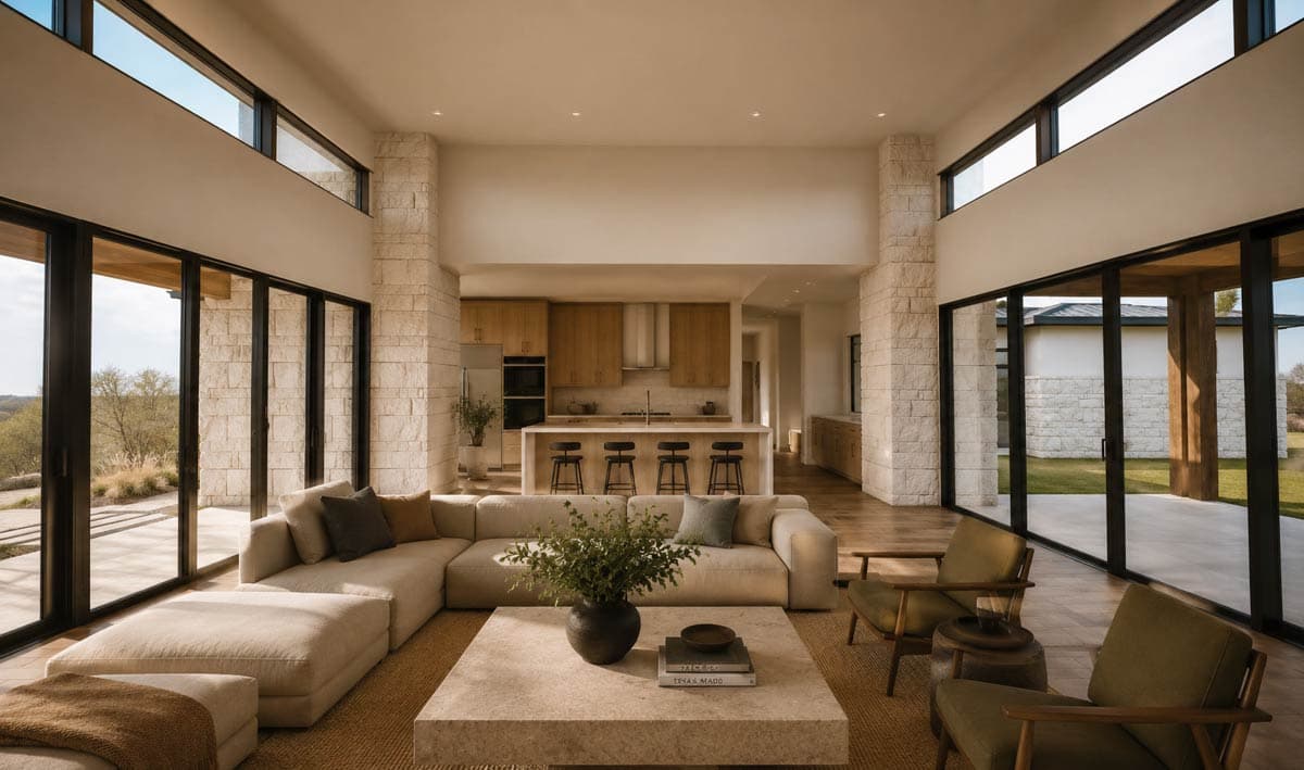 Plan 150026HRP: Modern Hill Country House Plan with Open Living Space and Outdoor Kitchen - Image #7 - Contemporary, Hill Country, Modern, Transitional