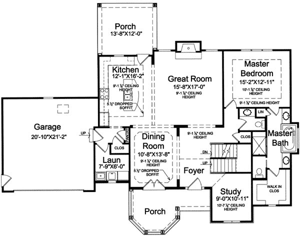 Plan 39150ST: Gazebo Porch - Floor Plan - Main Level - Traditional